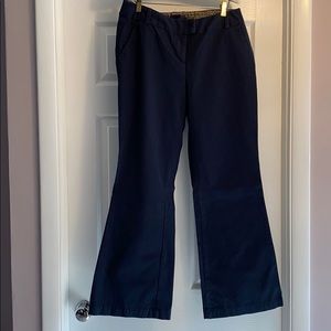 Boden navy wide leg cotton pants